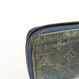 Louis Vuitton Monogram Denim Zippy Long Wallet Blue M95341