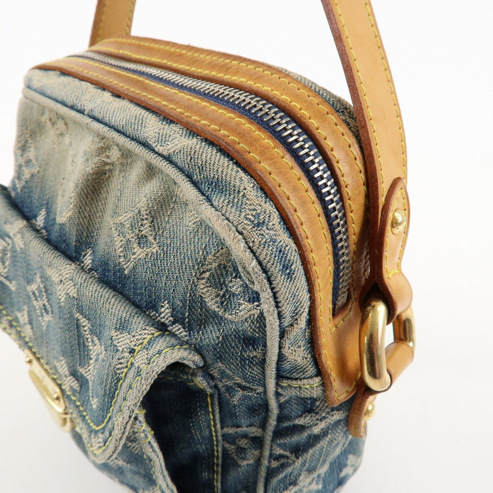 Louis Vuitton Monogram Denim Camera Bag Shoulder Bag Blue M95348
