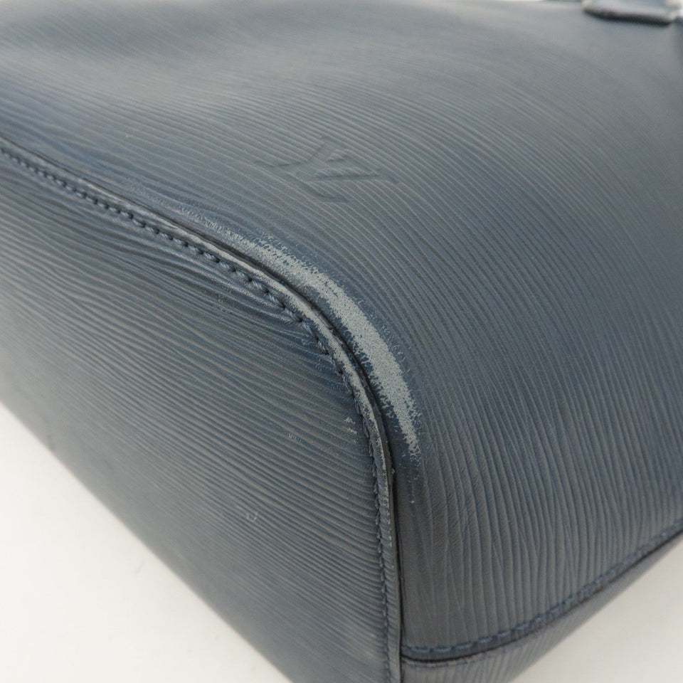 Louis Vuitton Epi Neverfull MM Shoulder Bag Andigo Blue M40885