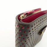 Louis Vuitton Monogram Perfor Compact Zip Wallet Fuchsia M95188