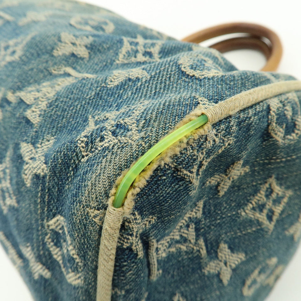 Louis Vuitton Monogram Denim Neo Speedy Boston Bag Blue M95019