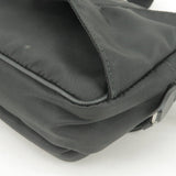 Prada Logo Nylon Leather Waist Bag Belt Bag NERO Black BL010
