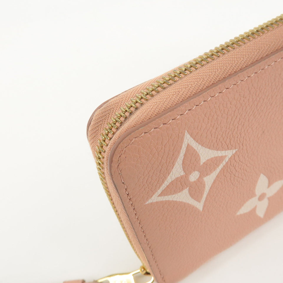 Louis Vuitton Monogram Empreinte Bicolor Zippy Wallet Rose M81645