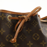 Louis Vuitton Monogram Petit Noe Shoulder Bag Brown M42226