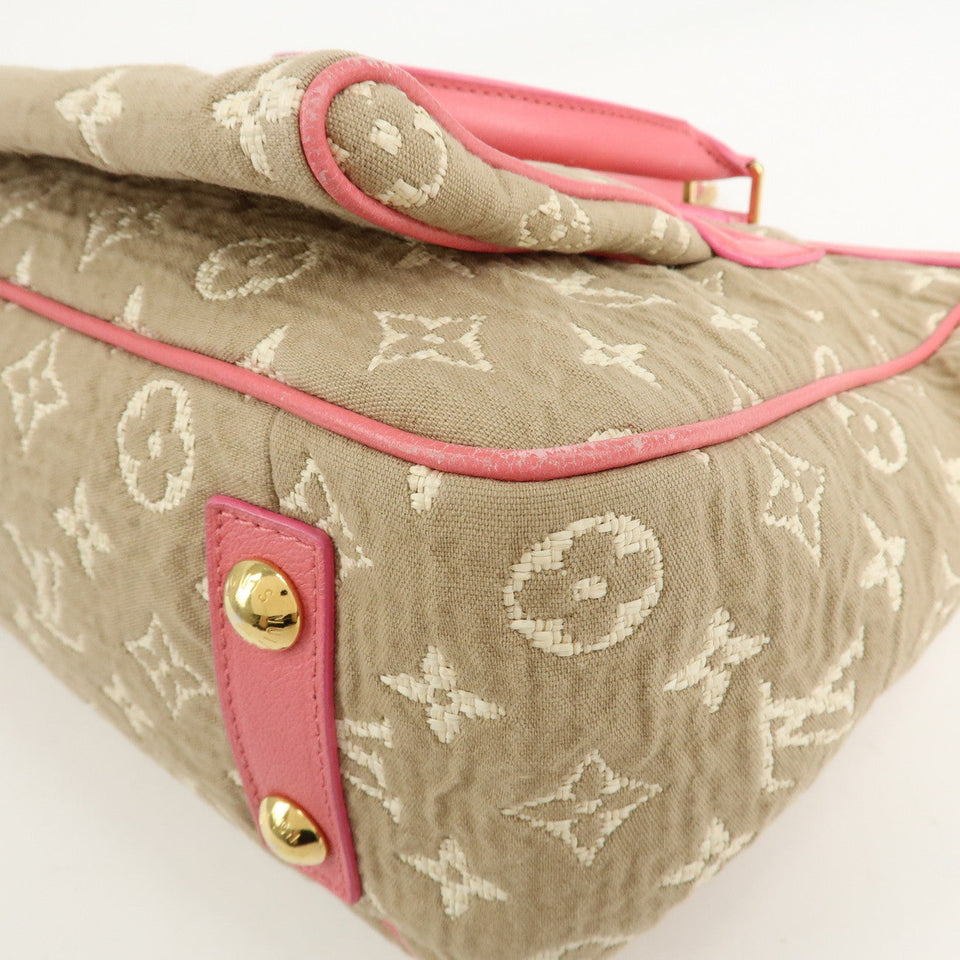 Louis Vuitton Monogram Sabia Cabas Hand Bag MM Rose M93496