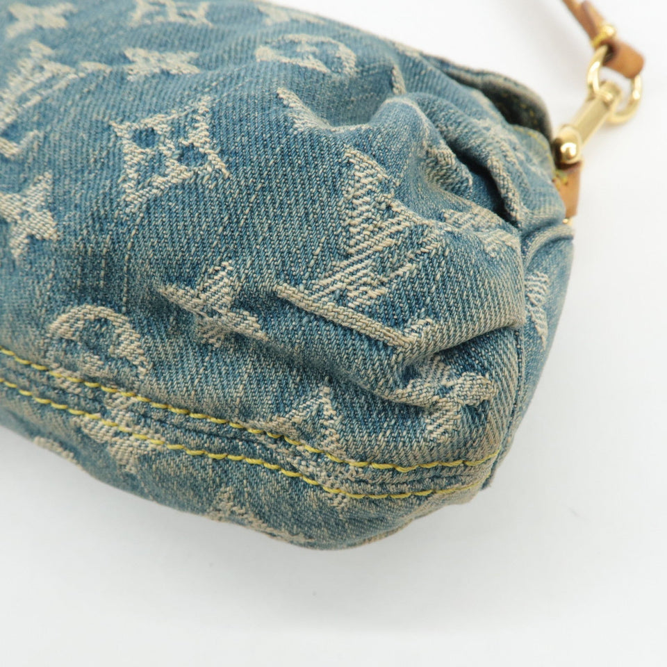 Louis Vuitton Monogram Denim Mini Pleaty Shoulder Bag M95050