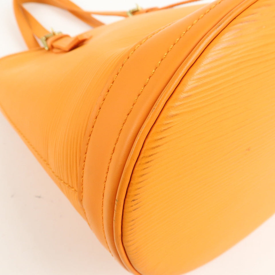 Louis Vuitton Epi Bucket PM Shoulder Bag Mandarin M5899H