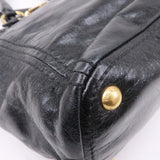 Prada Leather 2WAY Bag Shoulder Bag Hand Bag Black BN2151