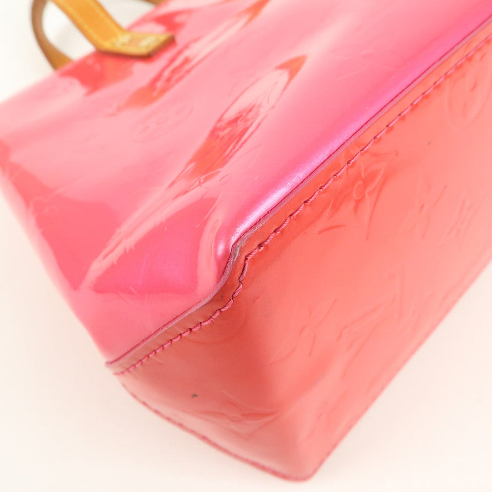 Louis Vuitton Monogram Vernis Lead PM Hand Bag Fuchsia Pink M91221