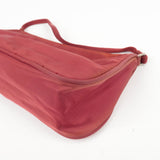 Prada Logo Nylon Hand Bag Shoulder Bag Pouch Purse Red