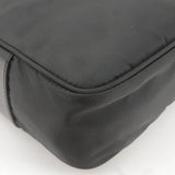 Prada Logo Nylon Leather Shoulder Bag NERO Black BT1067