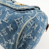 Louis Vuitton Monogram Denim Neo Speedy Boston Bag Blue M95019