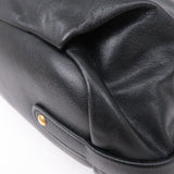Prada Logo Leather One Shoulder Bag NERO Black