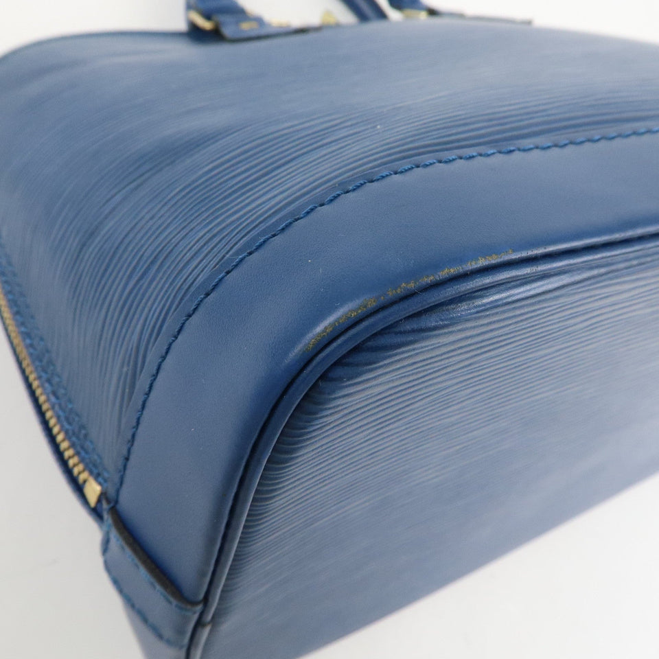 Louis Vuitton Epi Alma Hand Bag Toledo Blue M52145