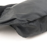 Prada Logo Nylon Leather Waist Bag Fanny Pack Black V210