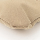 Prada Logo Jacquard Leather Shoulder Bag Beige Brown VA0655