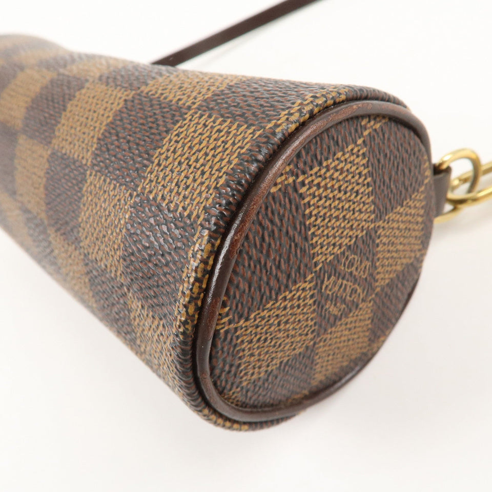 Louis Vuitton Damier Mini Pouch for Papillon Bag Brown