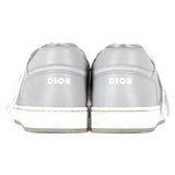 Dior B27 Low Top Sneaker in Grey Calfskin Leather