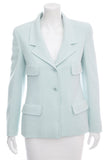 Chanel Baby Blue Jacket SZ 38