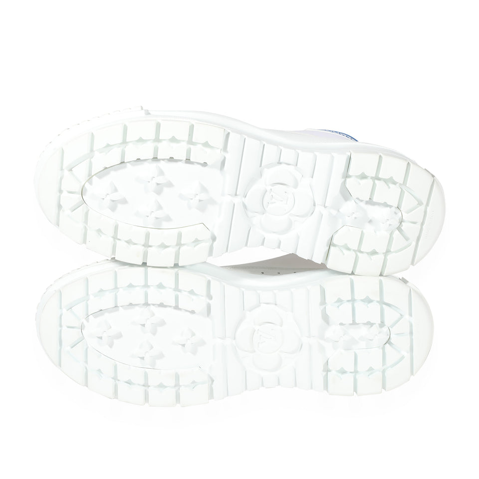 Louis Vuitton Squad Sneaker Boot 'White Blue'