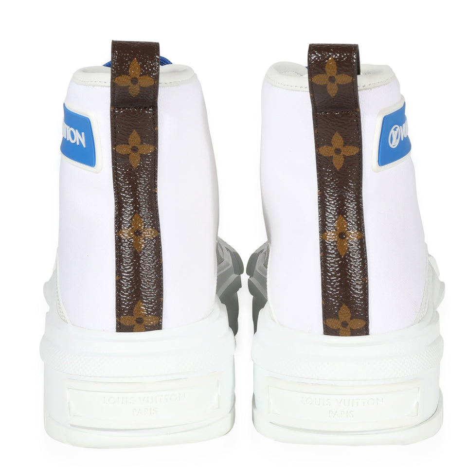 Louis Vuitton Squad Sneaker Boot 'White Blue'