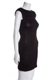 Chanel Black Mesh Perforated Dress SZ 36