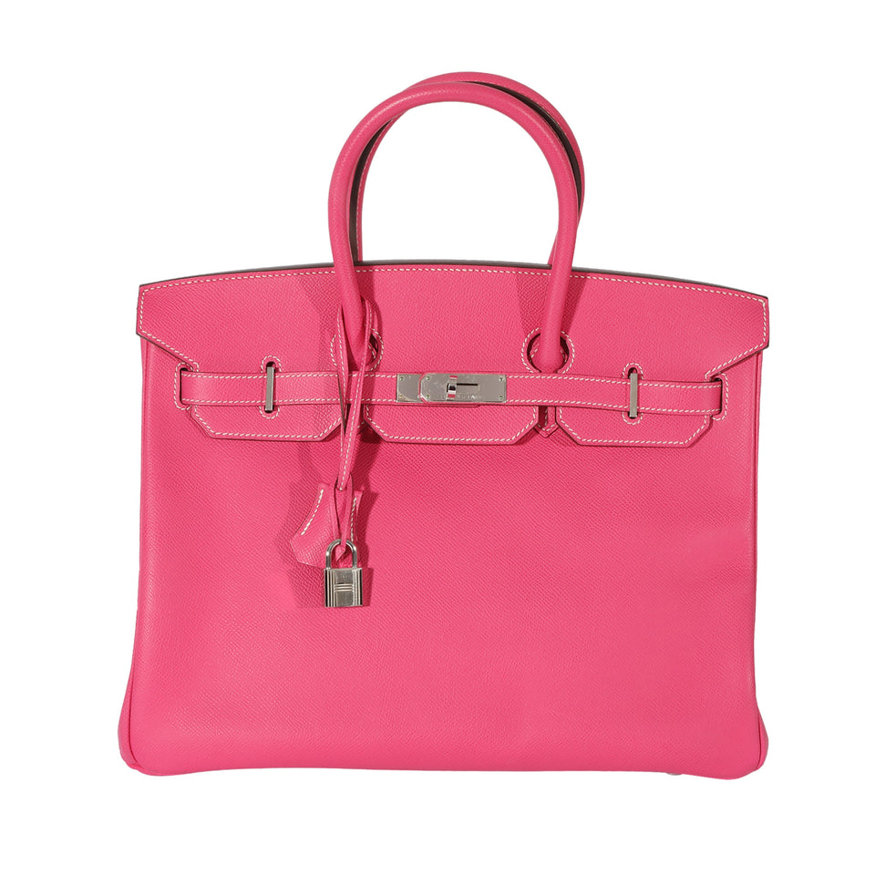 Hermes Rose Tyrien Rubis Epsom Candy Birkin 35