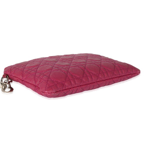 Christian Dior Coated Canvas Cannage Panarea Clutch