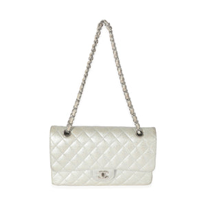 CHANEL 21K Glitter Caviar Medium Classic Double Flap Bag