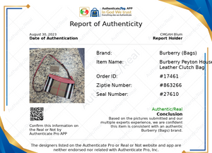 Clutch Designer By Burberry  Size: Large