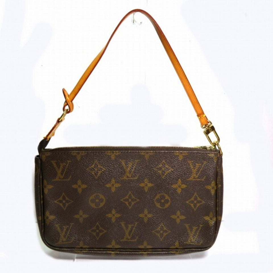Louis Vuitton Pochette Accessoire  Canvas Clutch Bag
