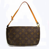 Louis Vuitton Pochette Accessoire  Canvas Clutch Bag