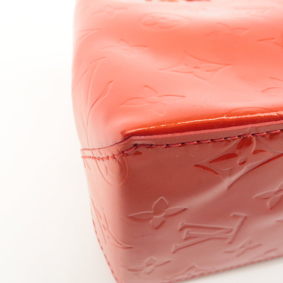 Louis Vuitton Monogram Vernis Lead PM Hand Bag Rouge M91088