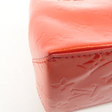 Louis Vuitton Monogram Vernis Lead PM Hand Bag Rouge M91088