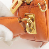 Prada Logo Leather Chain 2Way Bag Shoulder Bag Orenge BL0705