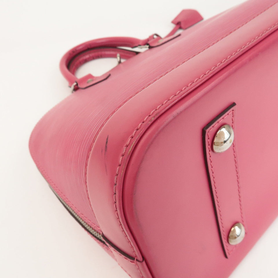 Louis Vuitton Epi Alma PM Hand Bag Fuchsia Pink M40490