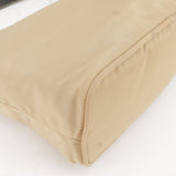 Prada Nylon Leather Shoulder Bag Hand Bag Pouch Beige Black