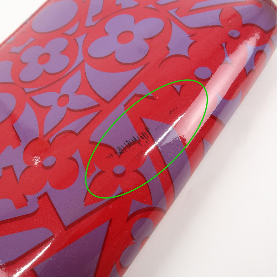 Louis Vuitton Sweet Monogram Vernis Zippy Wallet RoseIndien M90123