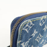 Louis Vuitton Monogram Denim Mini Zippy Wallet M95342 Blue