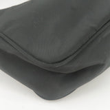 Prada Logo Nylon Pouch Mini Hand Bag Purse NERO Black MV519