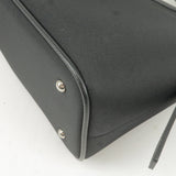 BURBERRY Nova Plaid Canvas Leather Shoulder Bag Beige Black