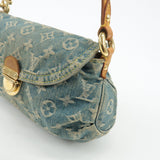 Louis Vuitton Monogram Denim Mini Pleaty Shoulder Bag M95050