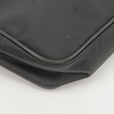 Prada Nylon Leather Shoulder Bag NERO Black 2VH797