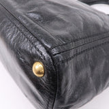 Prada Leather 2WAY Bag Shoulder Bag Hand Bag Black BN2151