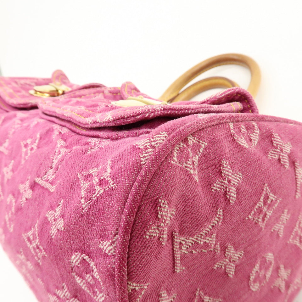 Louis Vuitton Monogram Denim Neo Speedy Boston Bag Pink M95214