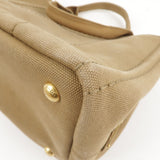 Prada Canapa Mini Canvas 2Way Bag Shoulder Bag Brown B2439G