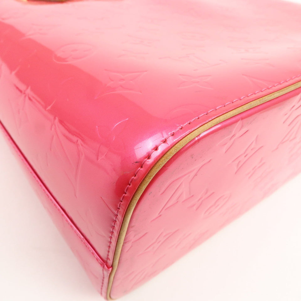 Louis Vuitton Monogram Vernis Houston Tote Bag Fuchsia Pink M91219