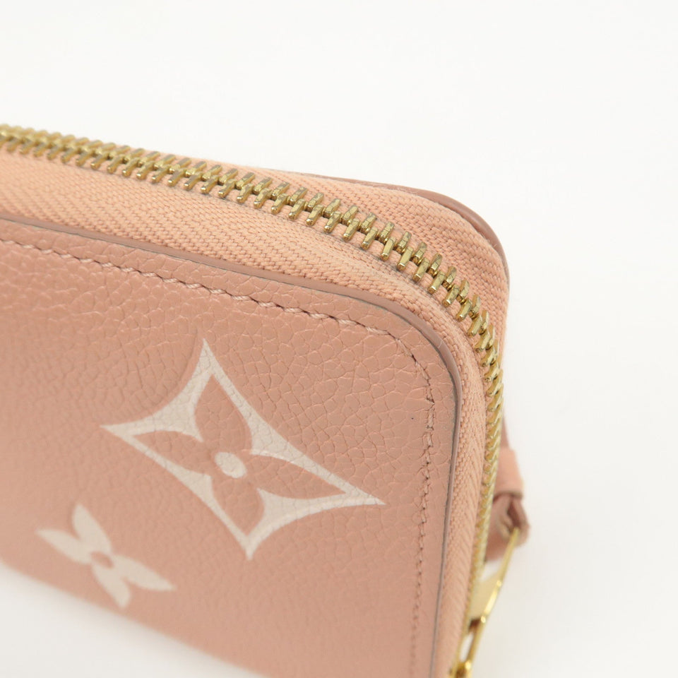 Louis Vuitton Monogram Empreinte Bicolor Zippy Wallet Rose M81645