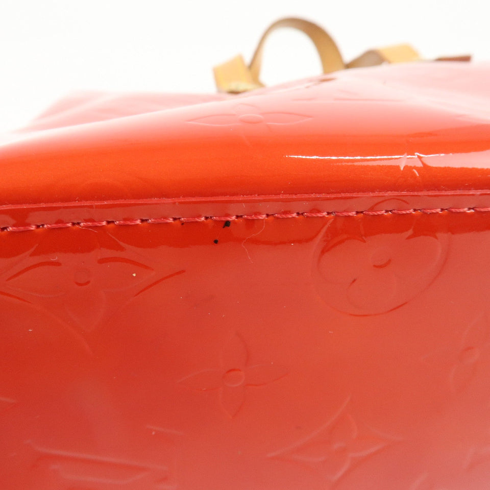 Louis Vuitton Monogram Vernis Lead PM Hand Bag M91088 Rouge