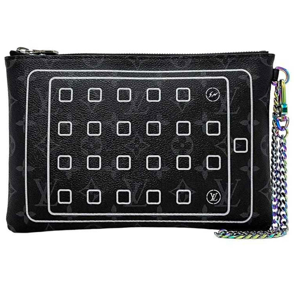 Louis Vuitton Etui Ipad  Canvas Clutch Bag
